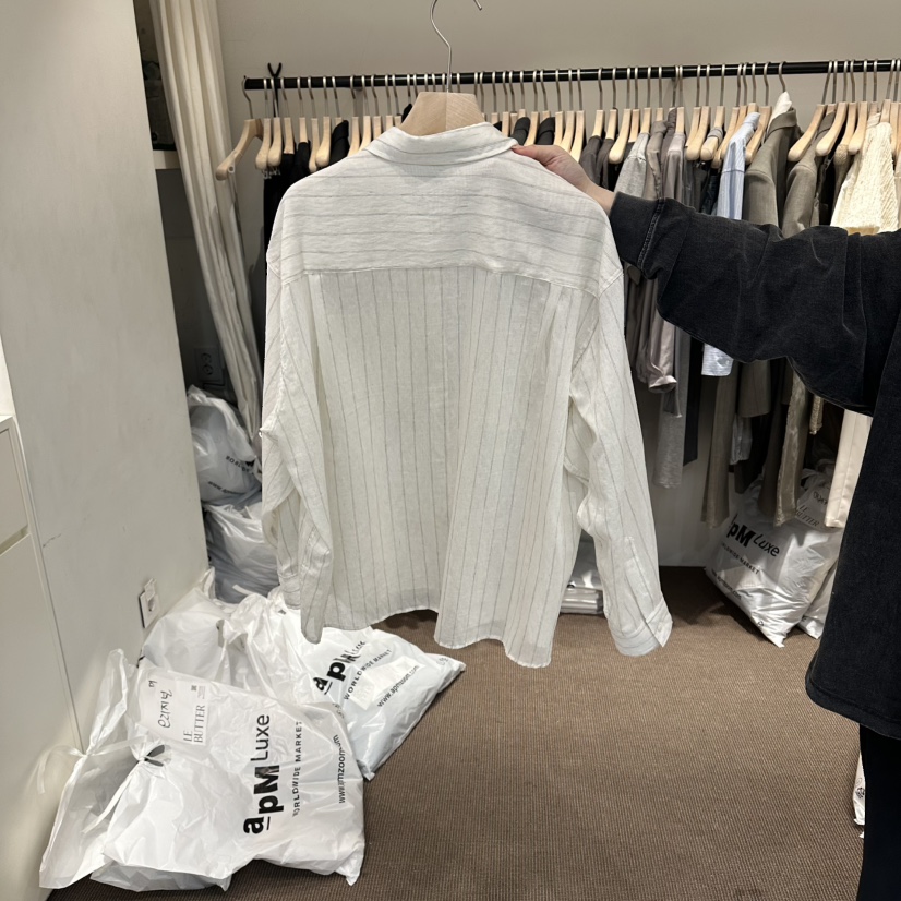 LE BUTTER韓國東大門直郵女裝新品26夏季職業襯衫蕾絲衫LE BUTTER襯衫/蕾絲衫
