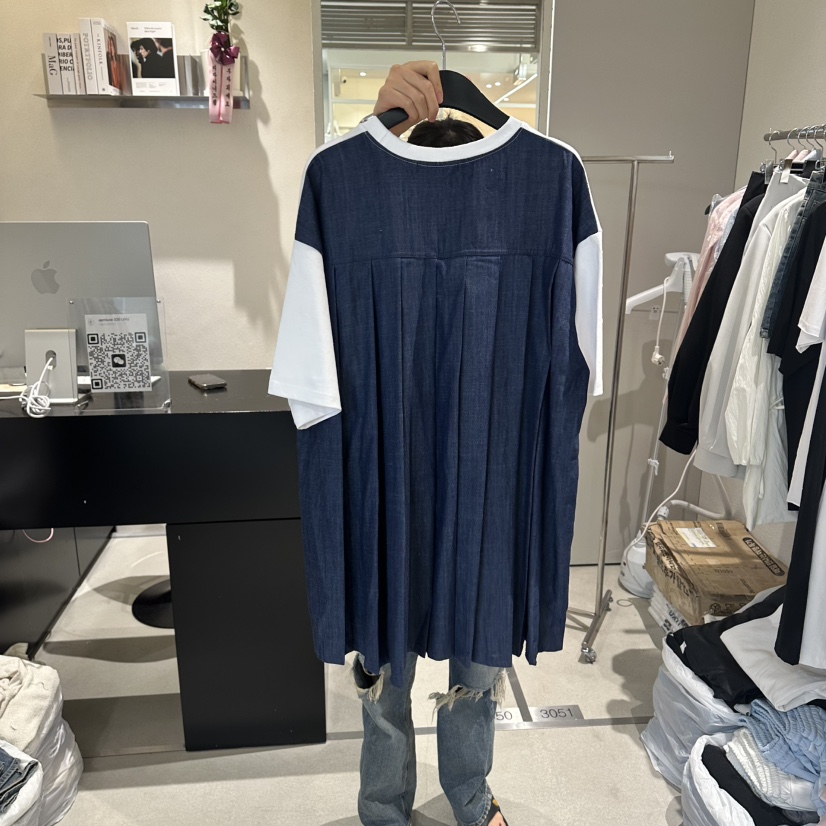 LIVU/MEMO CLASSIC韓國直郵女裝新品時尚人氣連衣裙撞色LIVU/MEMO CLASSIC連衣裙