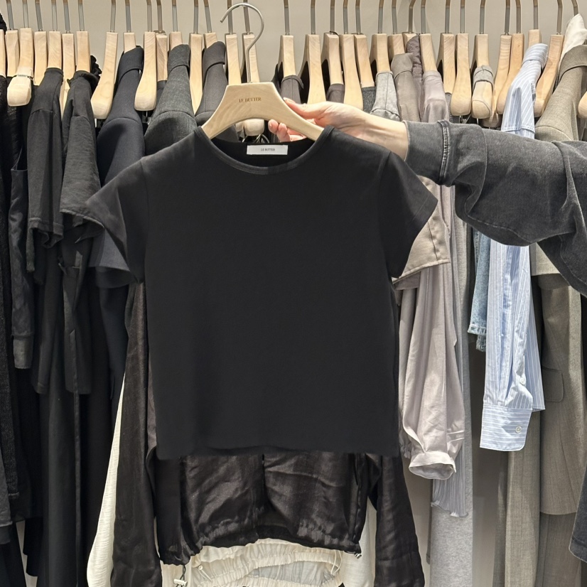 LE BUTTER韓國東大門代購女士新品時尚26夏季26春夏推薦T恤LE BUTTERT恤圖色3
