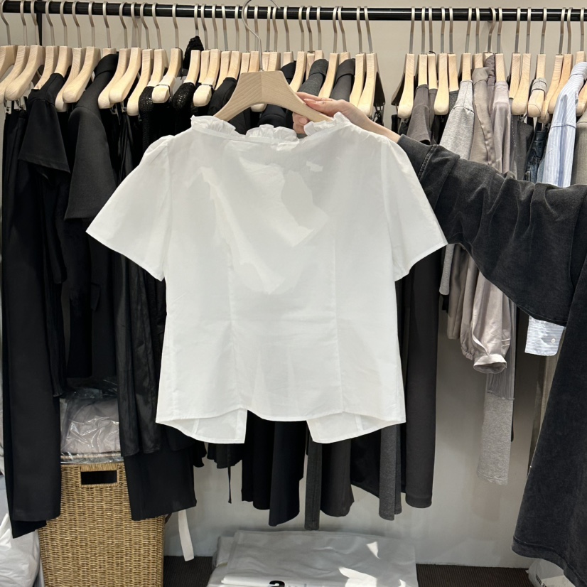 LE BUTTER韓國代購女裝新品職業時尚26春夏26夏季襯衫蕾絲衫LE BUTTER襯衫/蕾絲衫