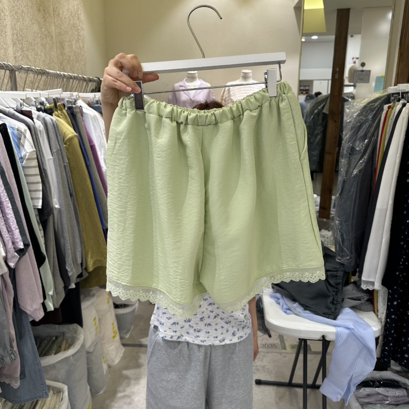 REFLAT韓國直郵女士新品人氣熱賣休閑時尚職業26春夏短褲緞面REFLAT短褲