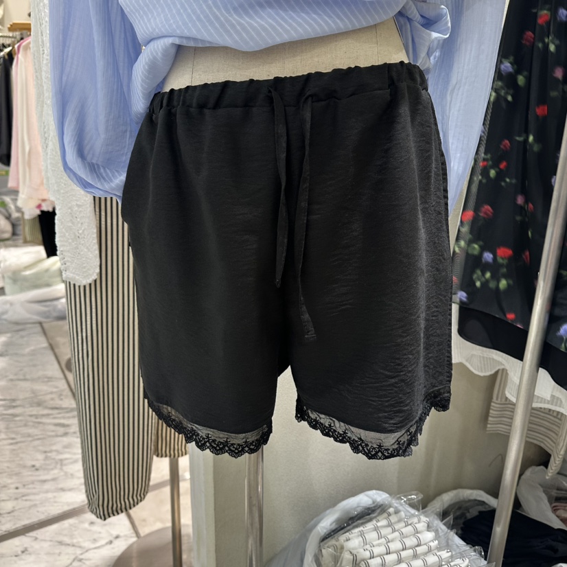 REFLAT韓國直郵女士新品人氣熱賣休閑時尚職業26春夏短褲緞面REFLAT短褲圖色2黑色