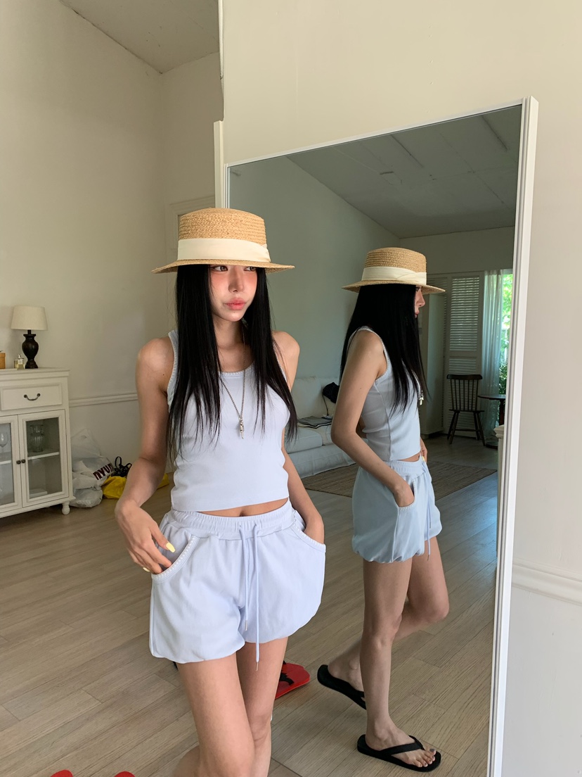 BADCALM韓國東大門直郵女士新款人氣26夏季熱賣時尚吊帶背心BADCALM吊帶/背心圖色2