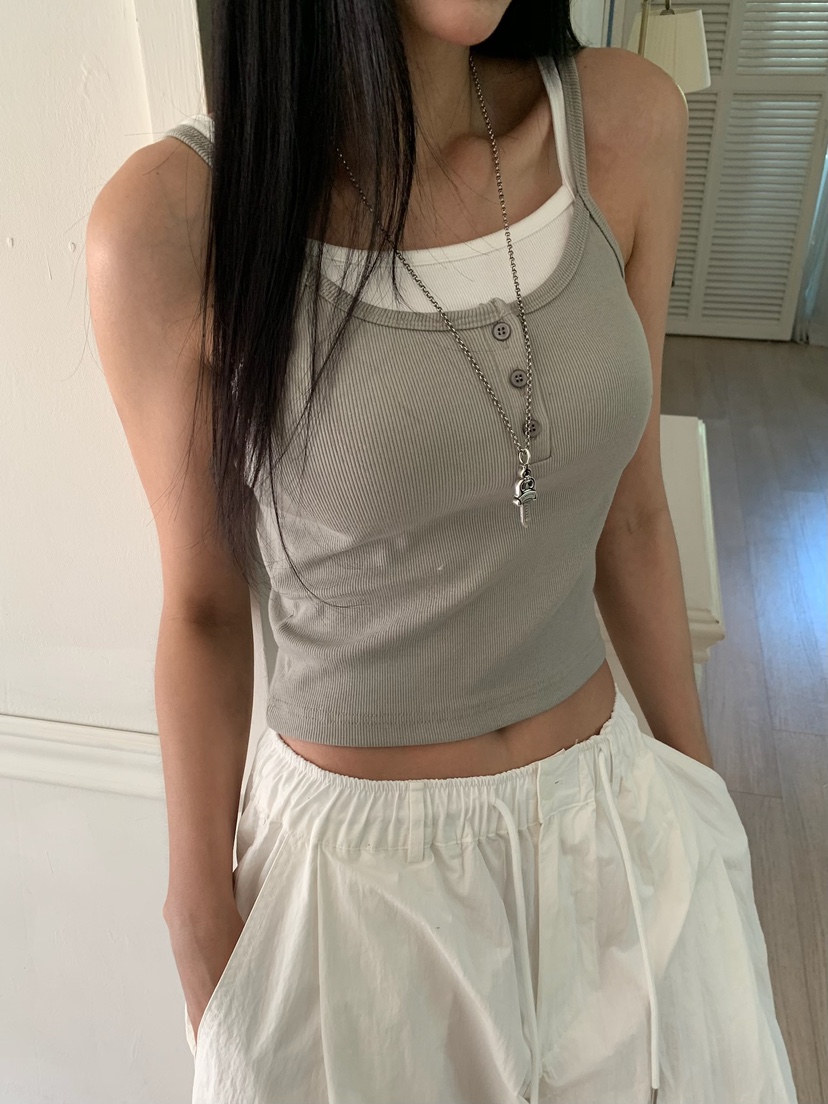 BADCALM韓國東大門代購女士新品職業休閑26夏季時尚吊帶背心BADCALM吊帶/背心圖色5
