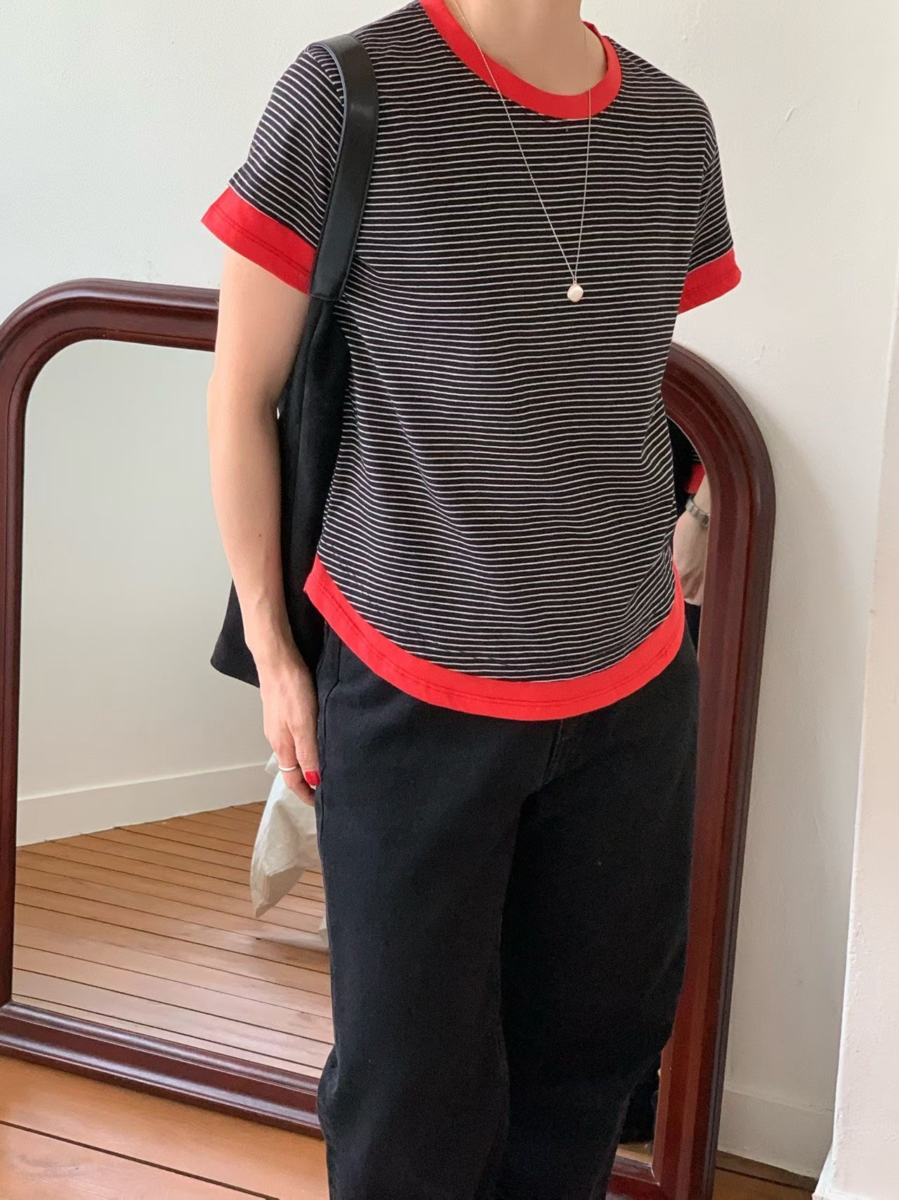 ARHEE韓國直郵女裝新款熱賣職業時尚休閑26春夏人氣推薦T恤ARHEET恤圖色1