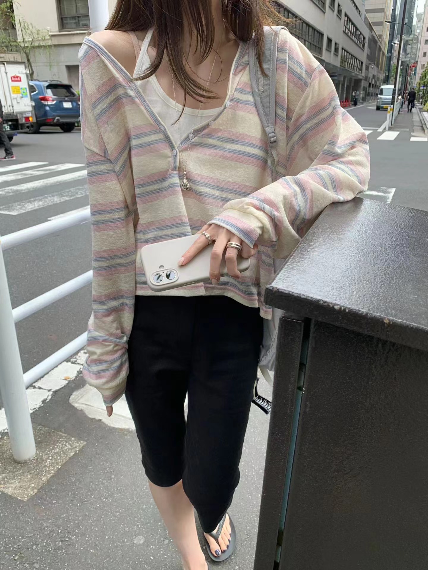 MELLOUNGE-멜라운지-T韓國東大門直郵女士新品休閑長袖T恤不含內搭MELLOUNGE-2件起長袖T恤圖色1