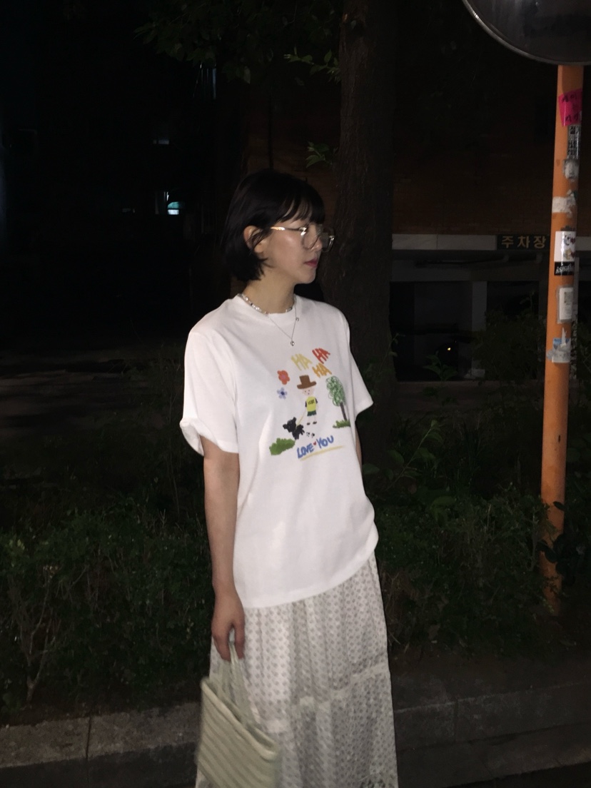 ARCHIVE-P東大門實拍韓國女士新品休閑時尚26春夏人氣T恤ARCHIVE-PT恤