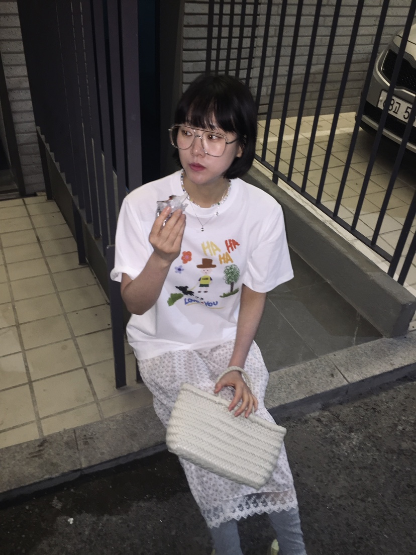ARCHIVE-P東大門實拍韓國女士新品休閑時尚26春夏人氣T恤ARCHIVE-PT恤