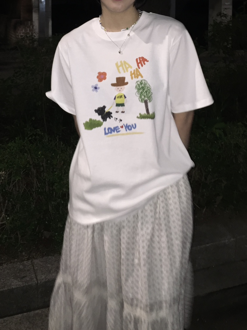 ARCHIVE-P東大門實拍韓國女士新品休閑時尚26春夏人氣T恤ARCHIVE-PT恤