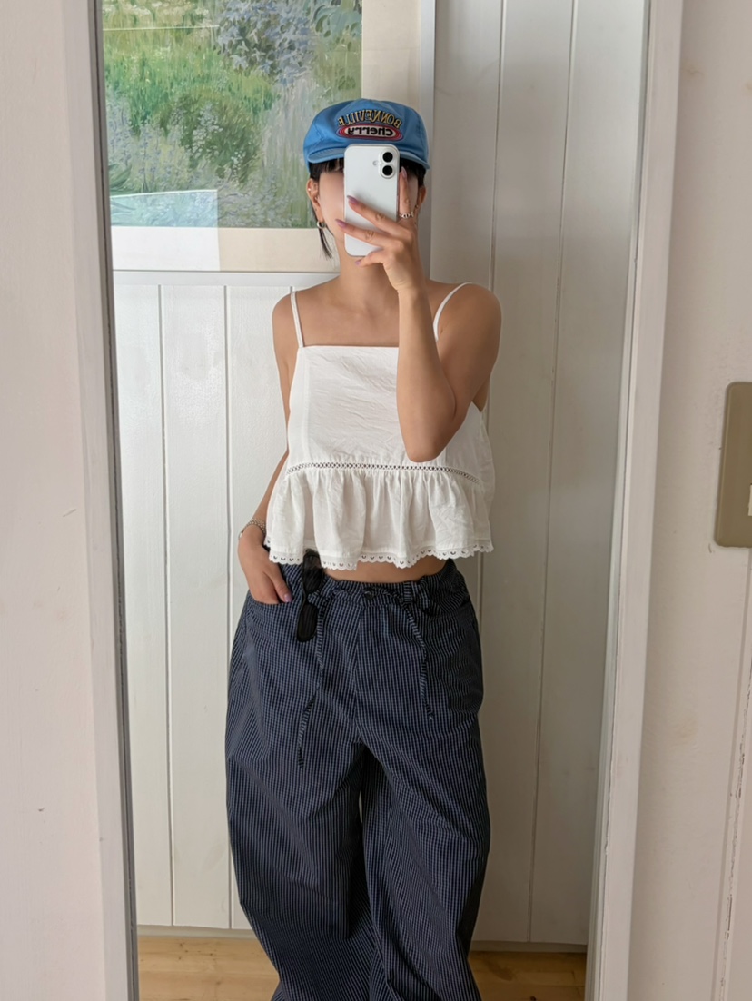 BYRING韓國直郵實拍女士新款休閑推薦時尚職業26夏季吊帶背心BYRING吊帶/背心