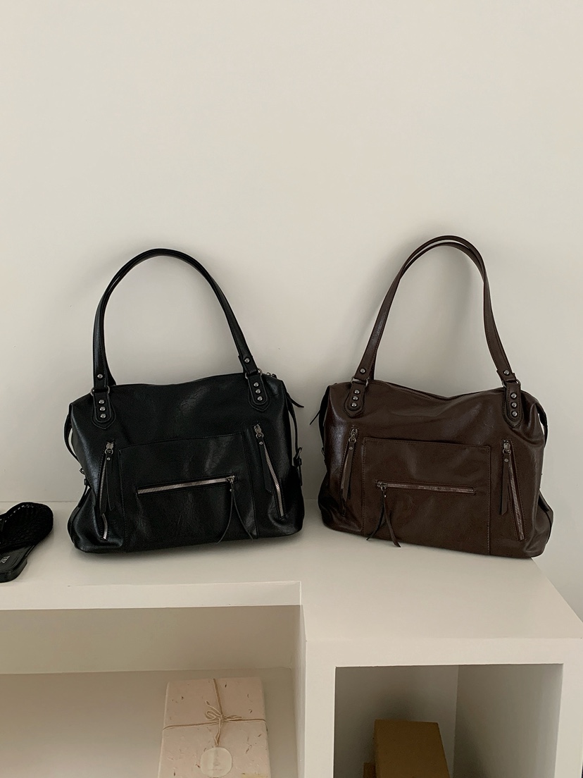 POSH BLUE韓國代購女裝新品熱賣26夏季職業單肩斜跨包拉鏈POSH BLUE單肩/斜跨包