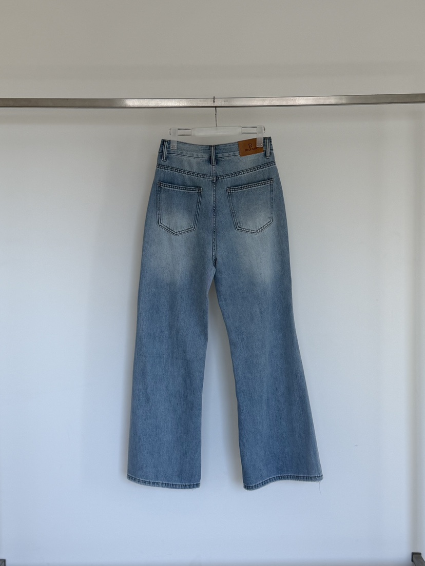 RIVER RAIN韓國直郵實拍女裝新品職業人氣26夏季休閑牛仔褲RIVER RAIN牛仔褲