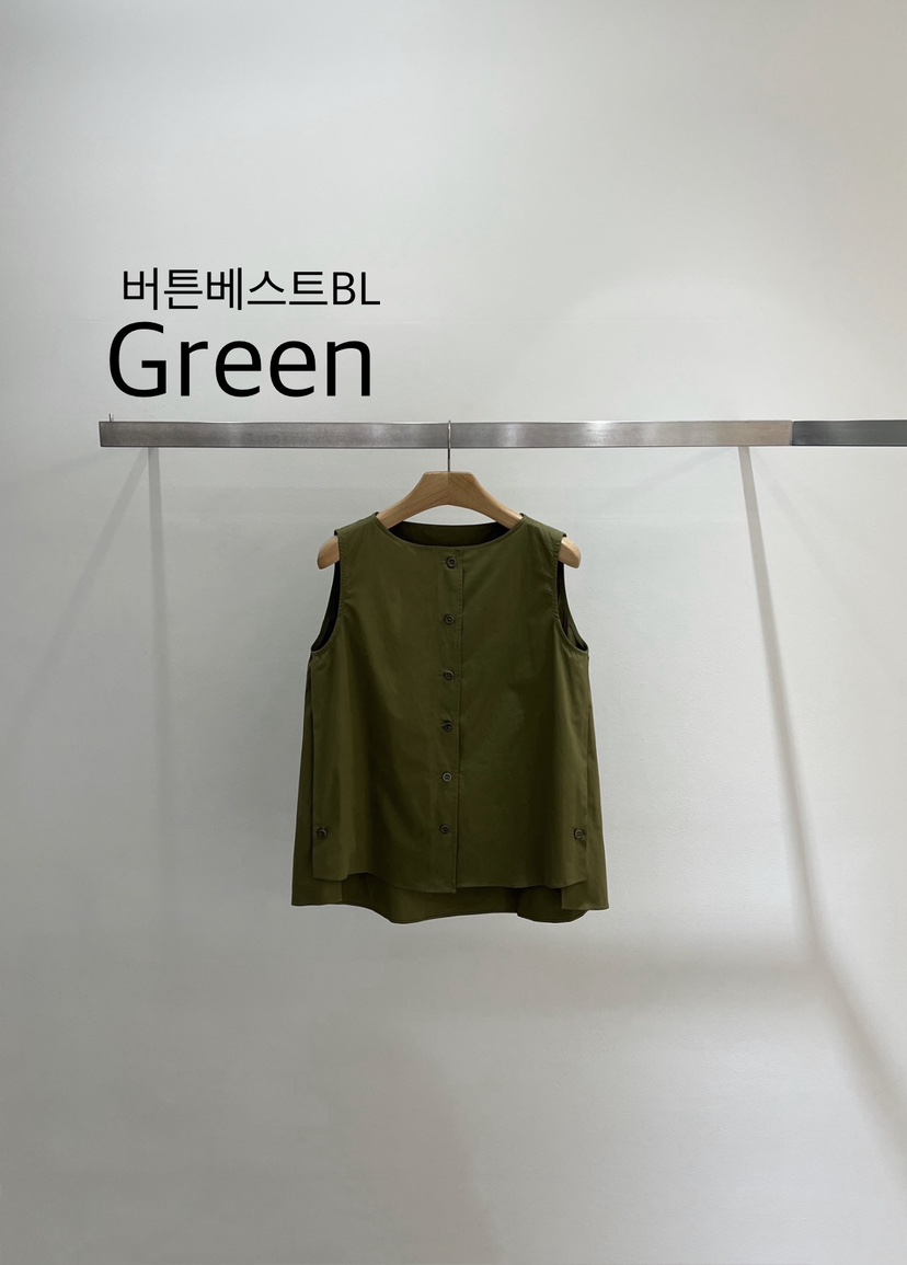 ONESTASTE韓國東大門代購女裝新品26春夏時尚吊帶背心紐扣TASTE/ONESTASTE吊帶/背心圖色3