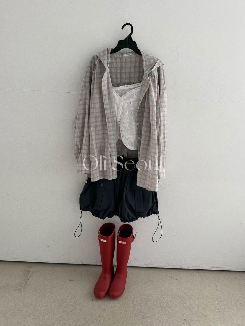 OLI SEOUL韓國東大門直郵女士新款推薦襯衫蕾絲衫連帽衫OLI SEOUL襯衫/蕾絲衫