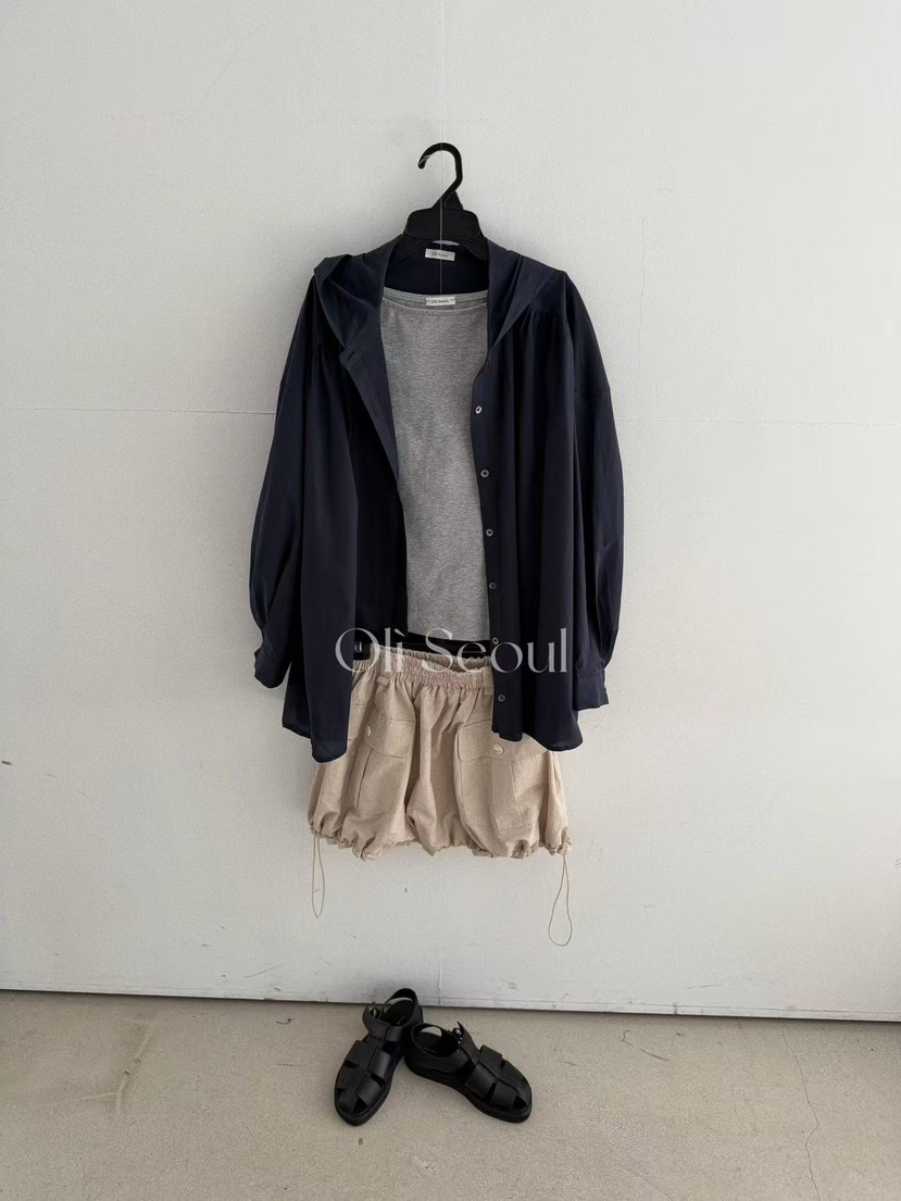 OLI SEOUL韓國東大門直郵女士新款推薦襯衫蕾絲衫連帽衫OLI SEOUL襯衫/蕾絲衫