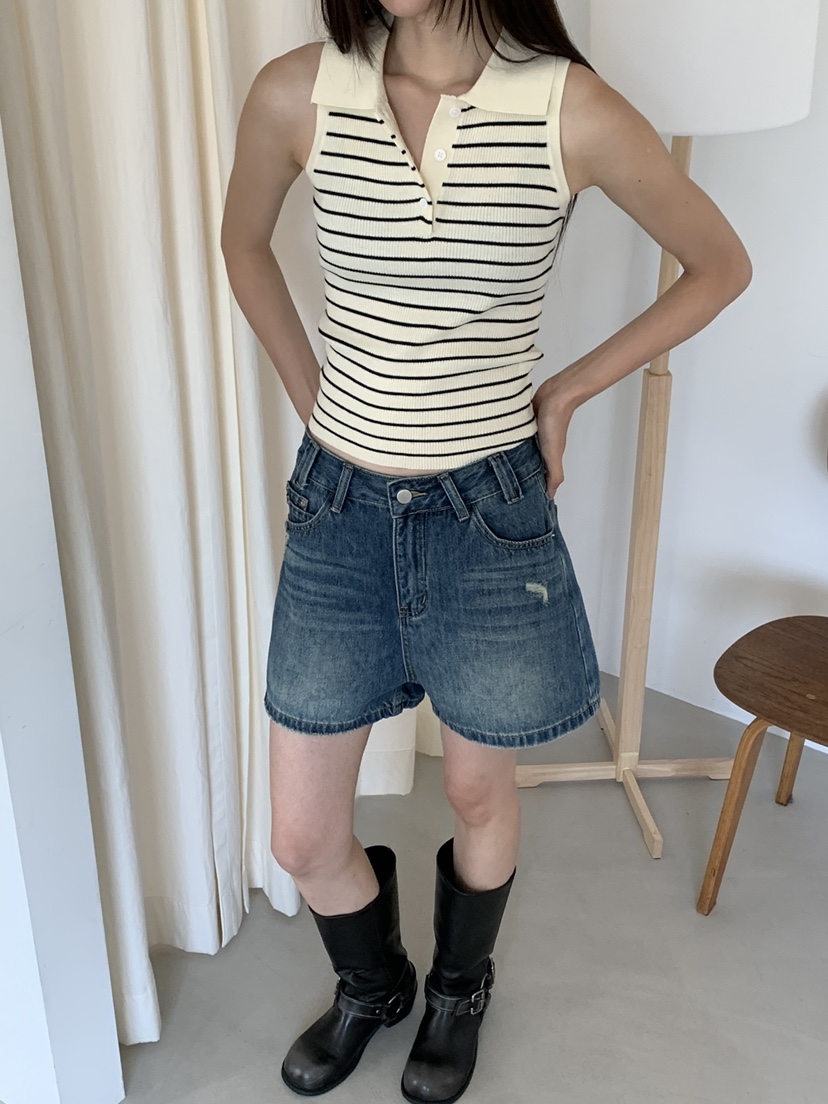 RIVER RAIN韓國代購女士新品時尚26夏季職業休閑吊帶背心RIVER RAIN吊帶/背心