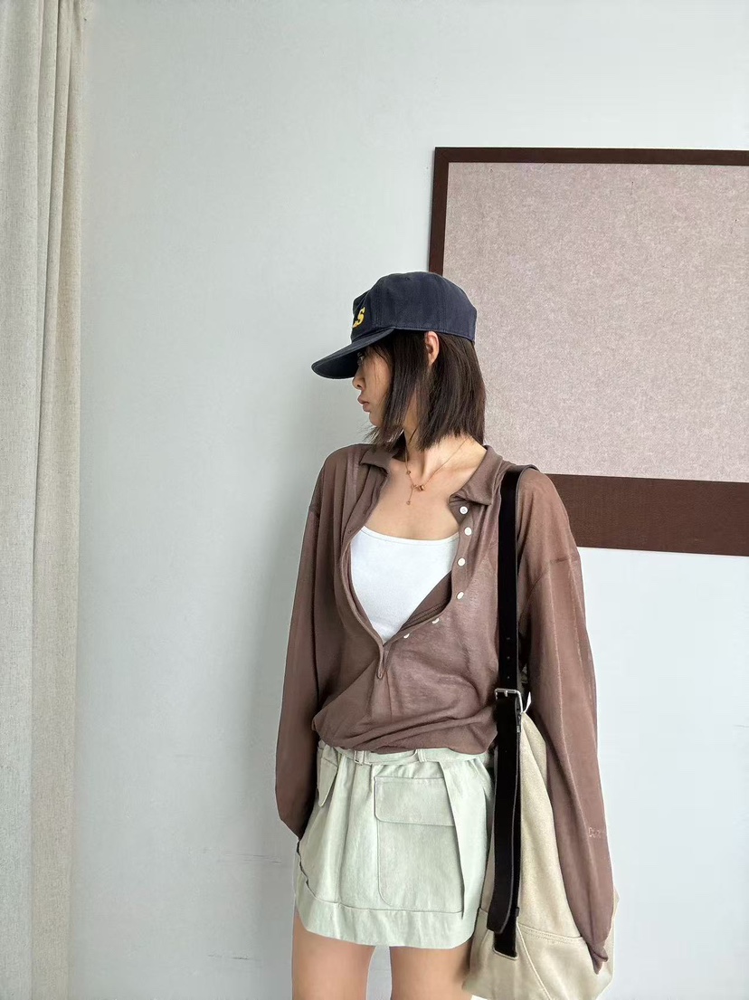 OLI SEOUL韓國東大門代購女士新款休閑26春夏裙褲含腰帶OLI SEOUL裙褲