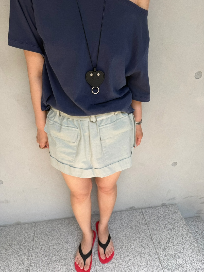 OLI SEOUL韓國東大門代購女士新款休閑26春夏裙褲含腰帶OLI SEOUL裙褲
