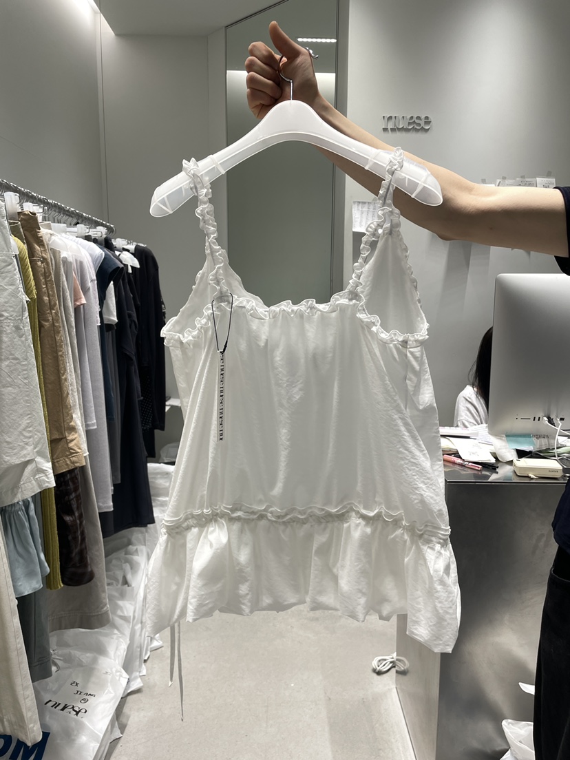 NUESE東大門實拍韓國女士新品休閑職業推薦26夏季吊帶背心NUESE吊帶/背心