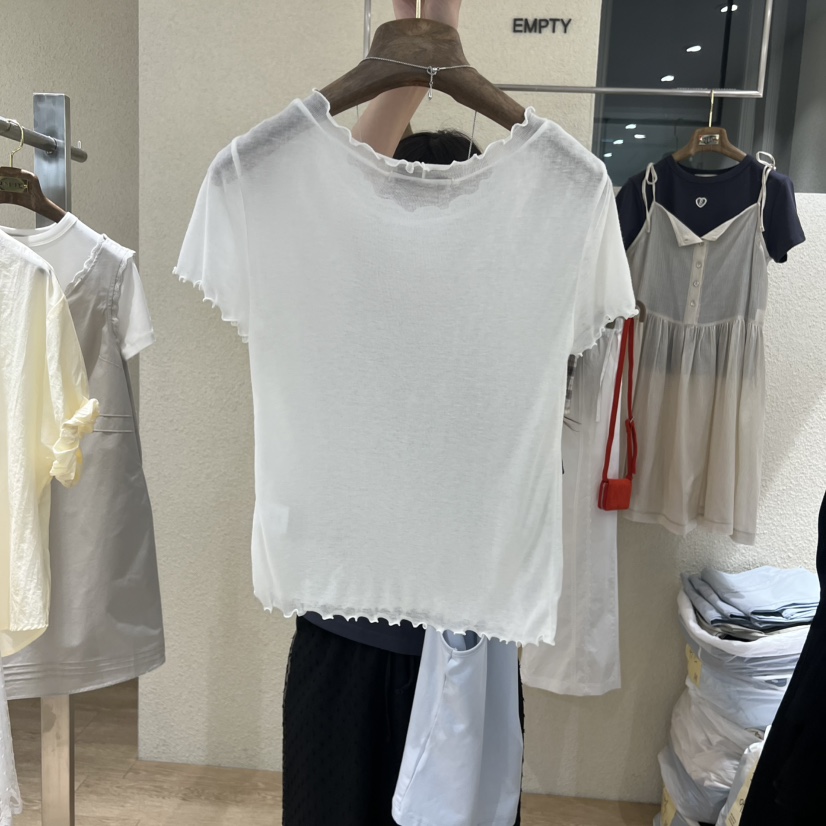 EMPTY韓國代購女士新款職業休閑人氣26夏季26春夏推薦T恤EMPTYT恤