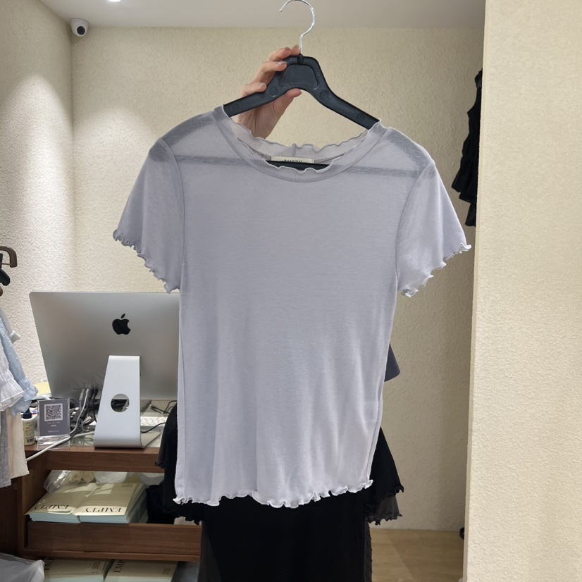 EMPTY韓國代購女士新款職業休閑人氣26夏季26春夏推薦T恤EMPTYT恤圖色5