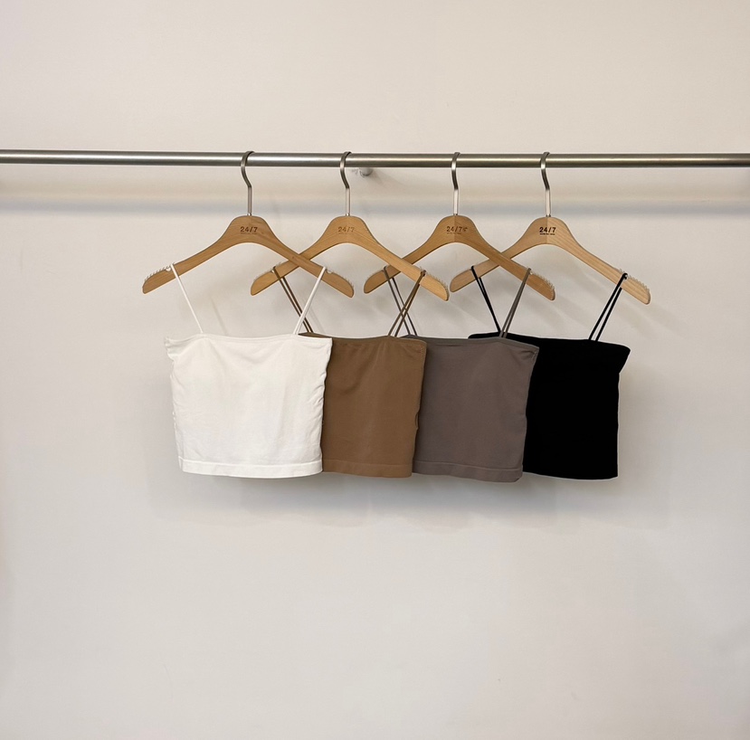 TWENTY FOUR SEVEN24-7韓國東大門代購女裝新品26春夏吊帶背心TEWNTY FOUR SEVEN24-7吊帶/背心