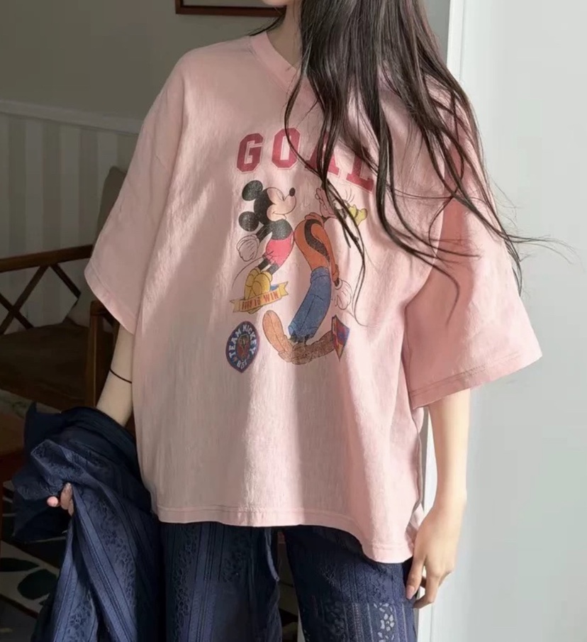 DE LINE韓國直郵實拍女裝新品職業人氣推薦時尚26春夏T恤DE LINET恤圖色1