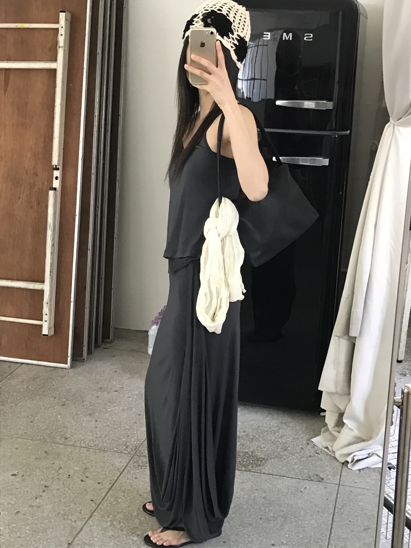 MAINT韓國東大門代購女士新款時尚職業人氣26春夏26夏季長裙MAINT長裙