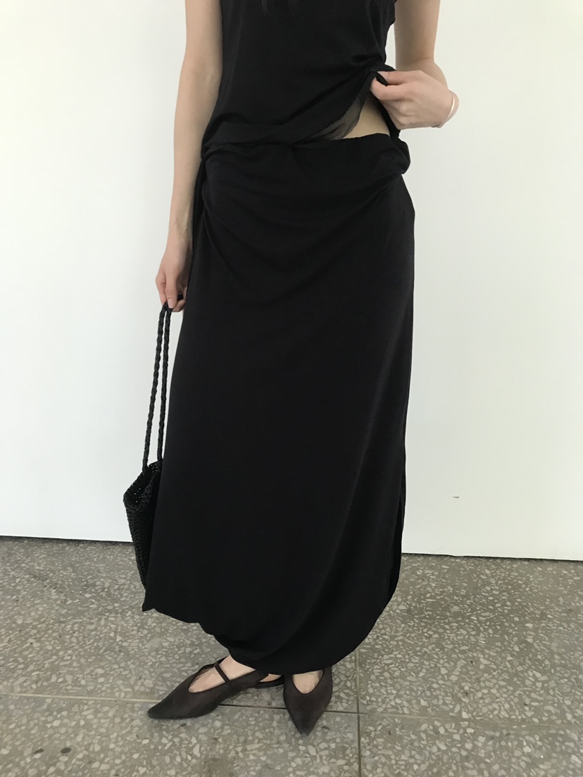 MAINT韓國東大門代購女士新款時尚職業人氣26春夏26夏季長裙MAINT長裙