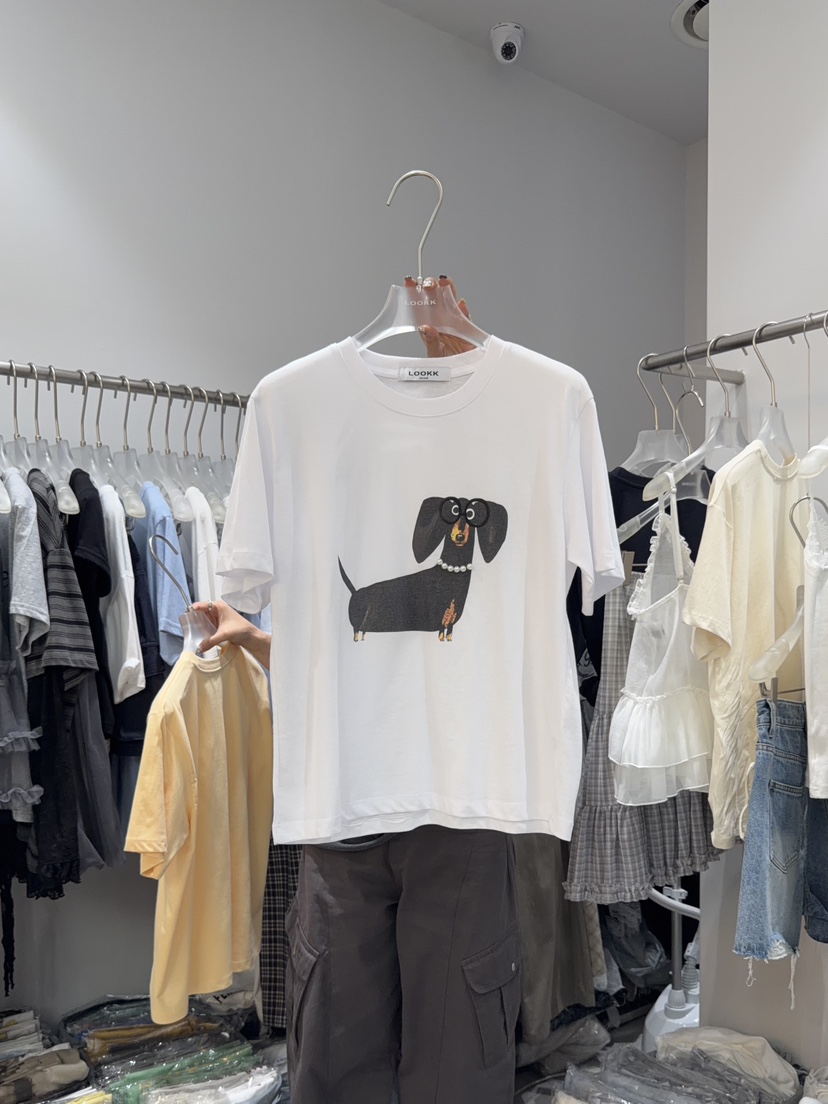 LOOKK/MIMME東大門實拍韓國女裝新款時尚休閑熱賣人氣T恤LOOKK/MIMMET恤圖色2
