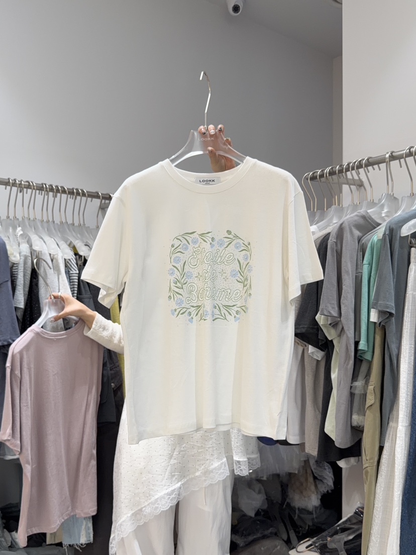 LOOKK/MIMME韓國直郵女士新品推薦人氣26夏季職業熱賣T恤LOOKK/MIMMET恤圖色2