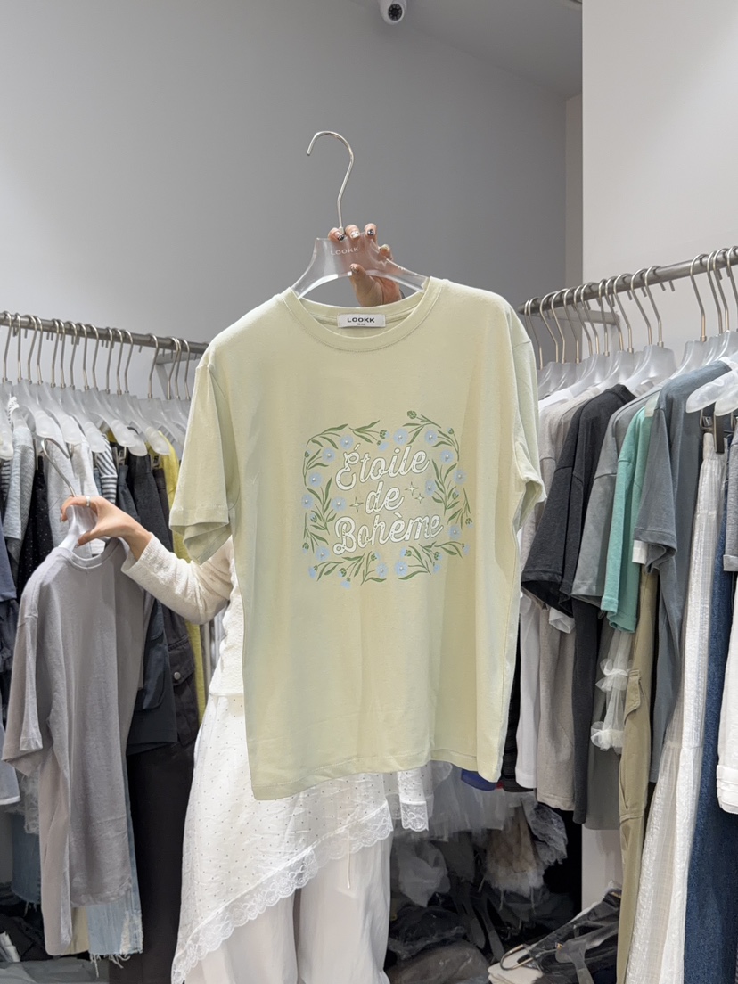 LOOKK/MIMME韓國直郵女士新品推薦人氣26夏季職業熱賣T恤LOOKK/MIMMET恤圖色4