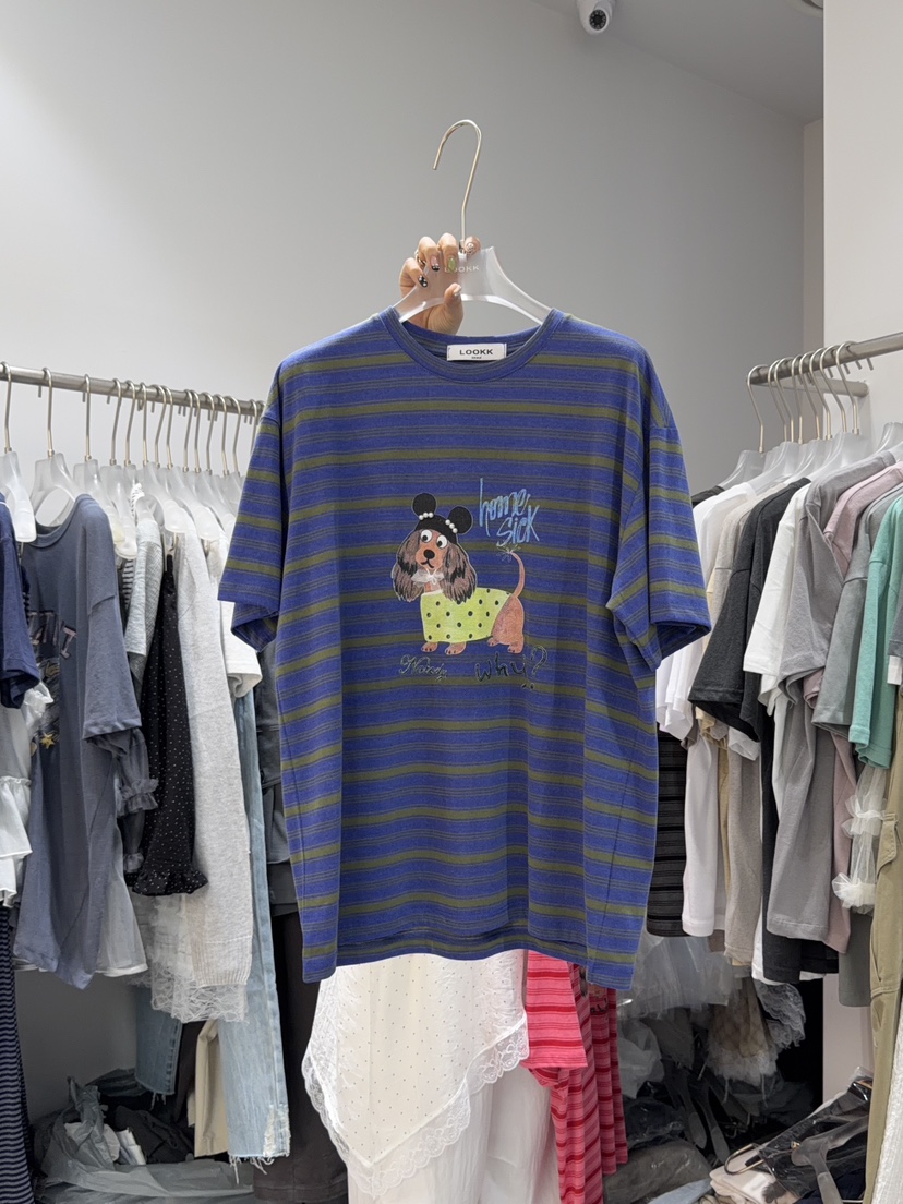 LOOKK/MIMME韓國東大門代購女裝新品人氣26春夏26夏季T恤LOOKK/MIMMET恤圖色3
