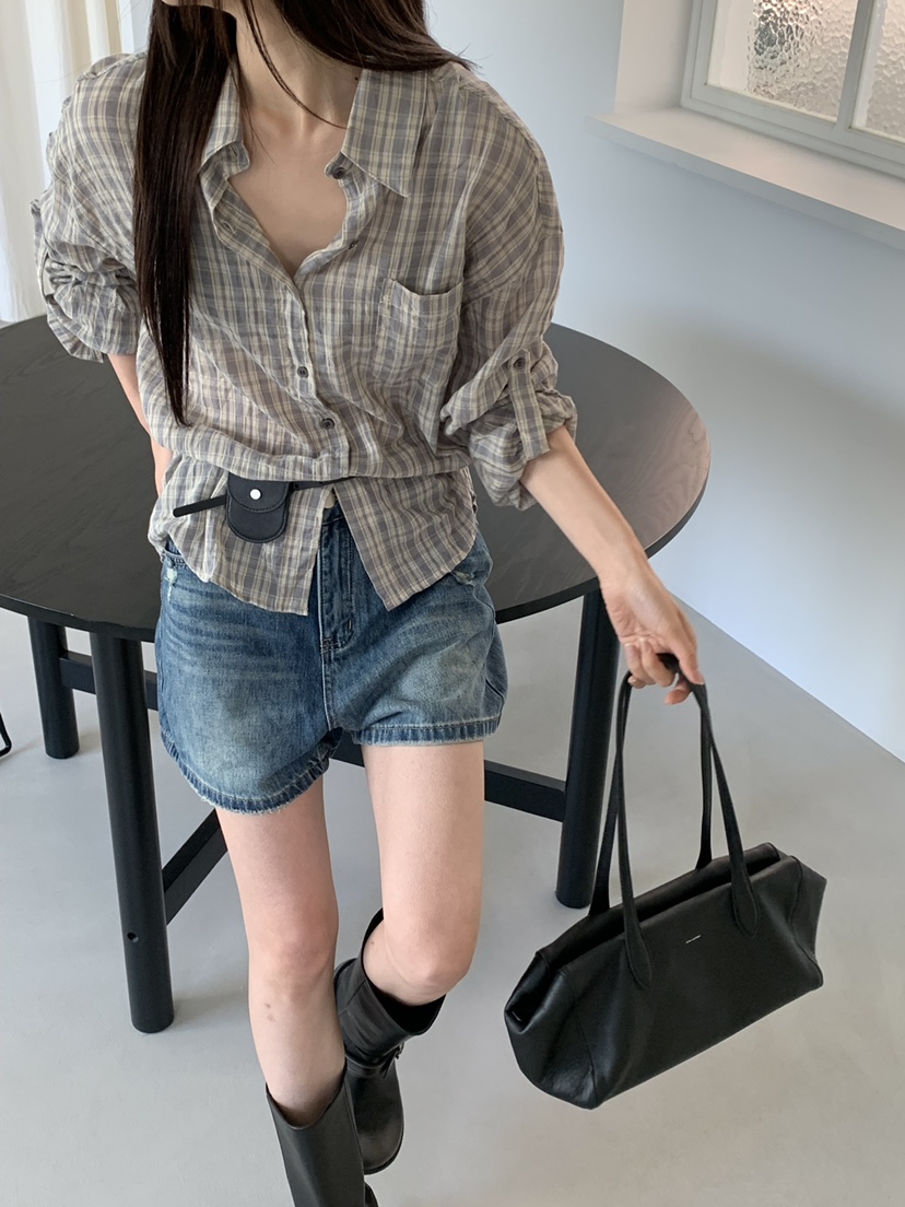 RIVER RAIN韓國東大門代購女裝新款推薦26夏季襯衫蕾絲衫RIVER RAIN襯衫/蕾絲衫