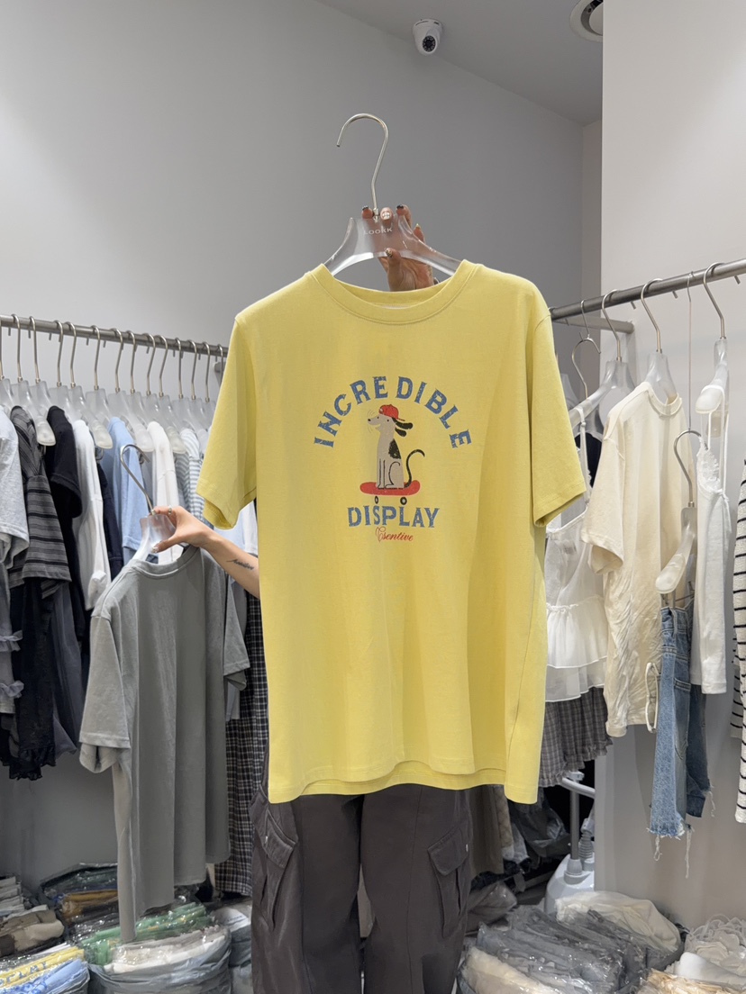 LOOKK/MIMME東大門實拍韓國女士新品熱賣26春夏26夏季T恤LOOKK/MIMMET恤圖色1