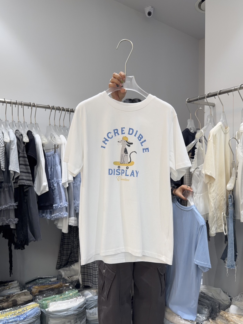 LOOKK/MIMME東大門實拍韓國女士新品熱賣26春夏26夏季T恤LOOKK/MIMMET恤圖色2