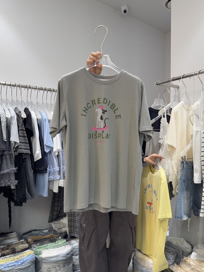 LOOKK/MIMME東大門實拍韓國女士新品熱賣26春夏26夏季T恤LOOKK/MIMMET恤圖色4