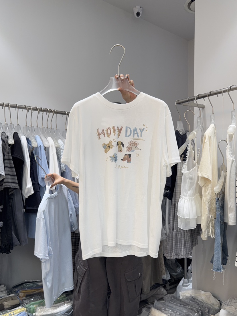 LOOKK/MIMME韓國代購女士新品26春夏時尚休閑熱賣推薦T恤LOOKK/MIMMET恤圖色1