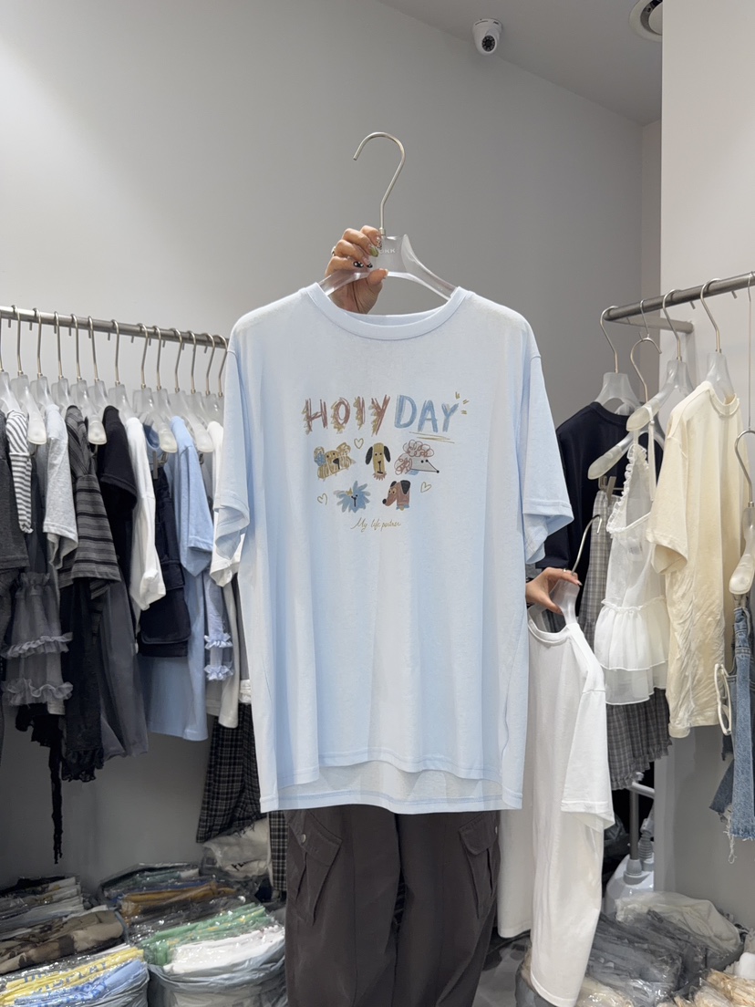 LOOKK/MIMME韓國代購女士新品26春夏時尚休閑熱賣推薦T恤LOOKK/MIMMET恤圖色2