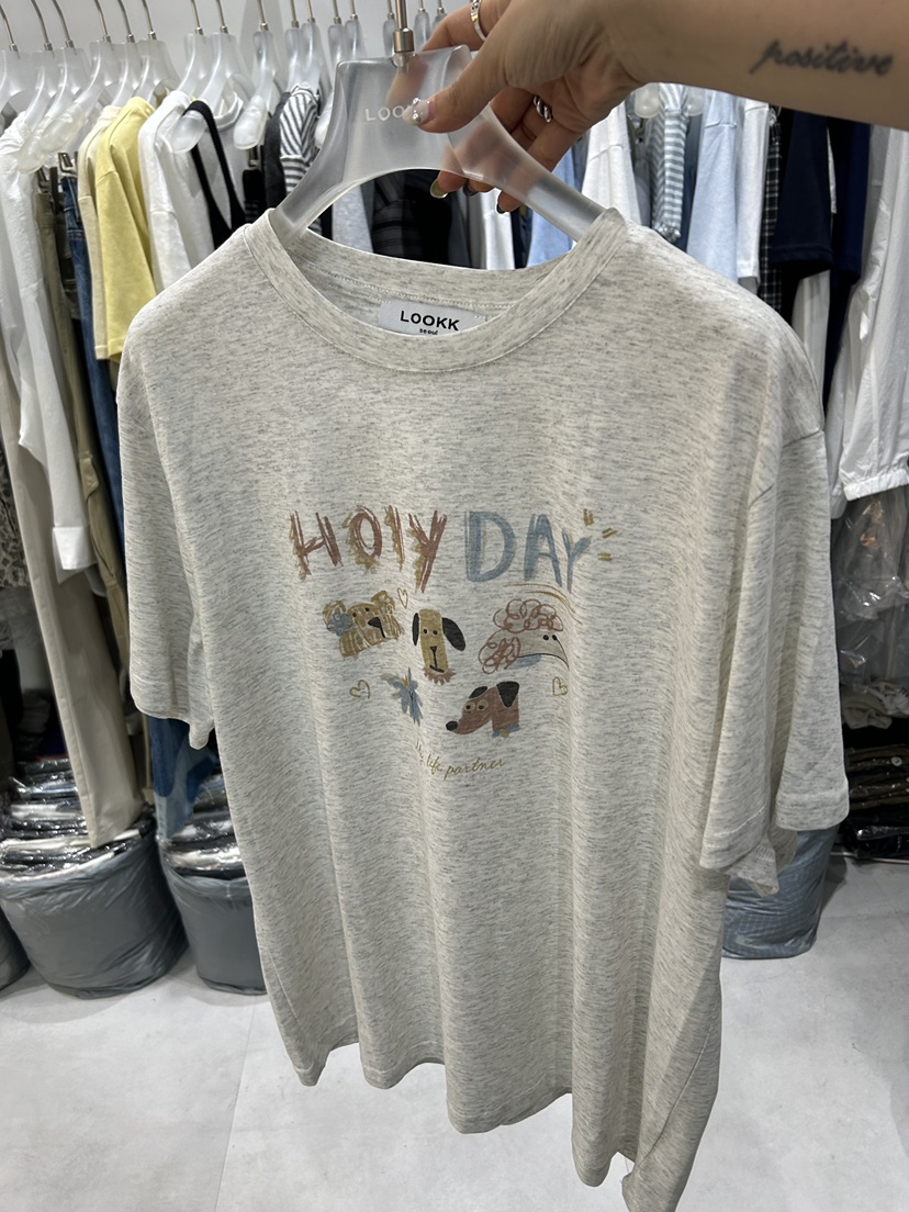 LOOKK/MIMME韓國代購女士新品26春夏時尚休閑熱賣推薦T恤LOOKK/MIMMET恤圖色3