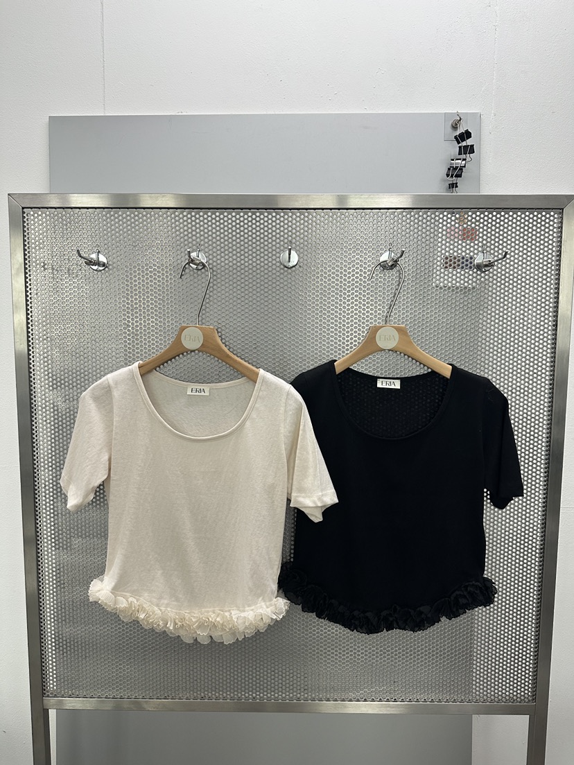 HUE/ERIA韓國直郵女士新品休閑熱賣推薦26夏季時尚職業T恤HUE/ERIAT恤