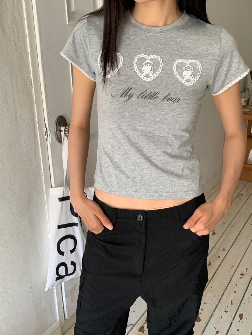 MORE THAN-P韓國東大門代購女裝新品26春夏時尚26夏季T恤MORE THANT恤