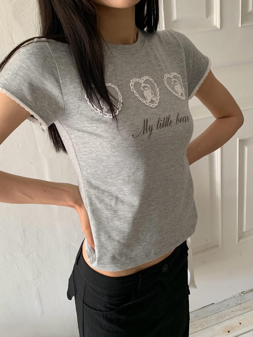 MORE THAN-P韓國東大門代購女裝新品26春夏時尚26夏季T恤MORE THANT恤