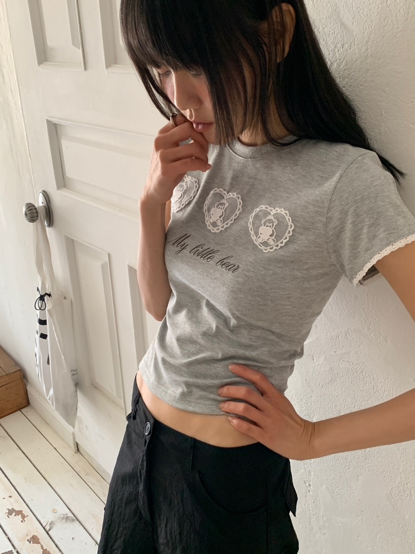 MORE THAN-P韓國東大門代購女裝新品26春夏時尚26夏季T恤MORE THANT恤