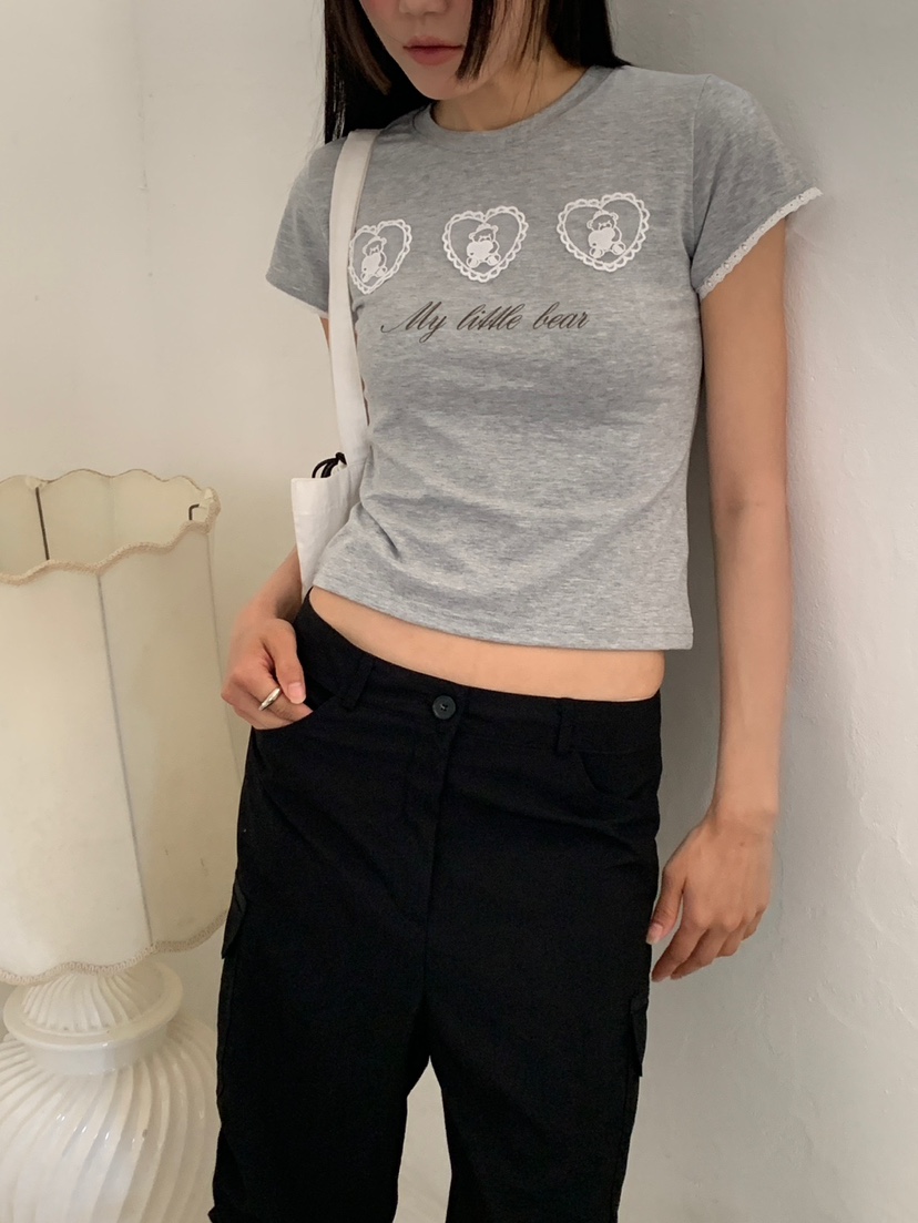 MORE THAN-P韓國東大門代購女裝新品26春夏時尚26夏季T恤MORE THANT恤