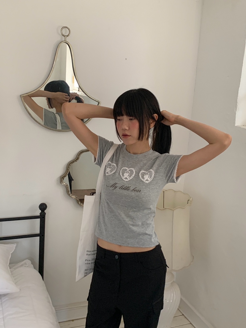 MORE THAN-P韓國東大門代購女裝新品26春夏時尚26夏季T恤MORE THANT恤