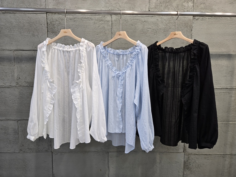 10CC韓國東大門代購女士新品26春夏26夏季職業襯衫蕾絲衫10CC襯衫/蕾絲衫