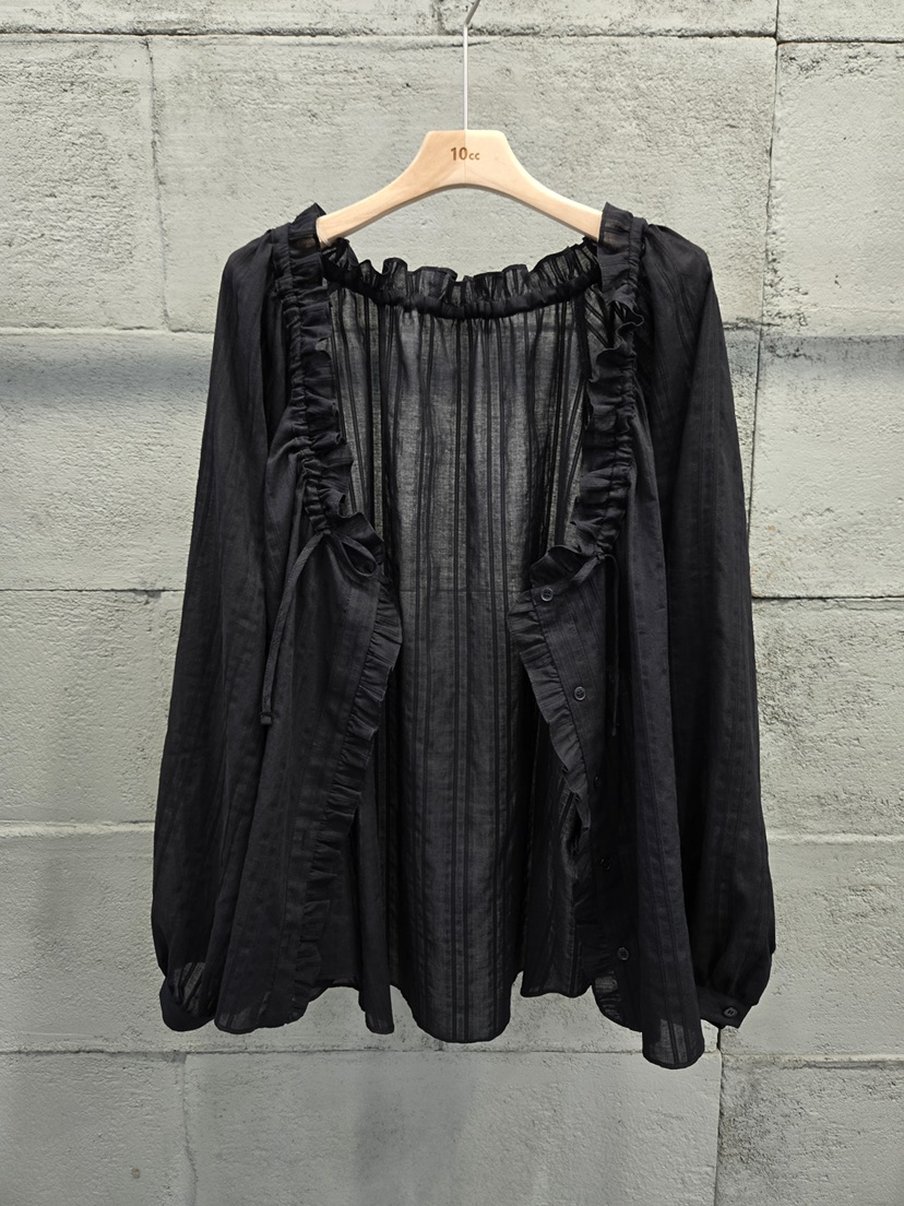 10CC韓國東大門代購女士新品26春夏26夏季職業襯衫蕾絲衫10CC襯衫/蕾絲衫圖色2