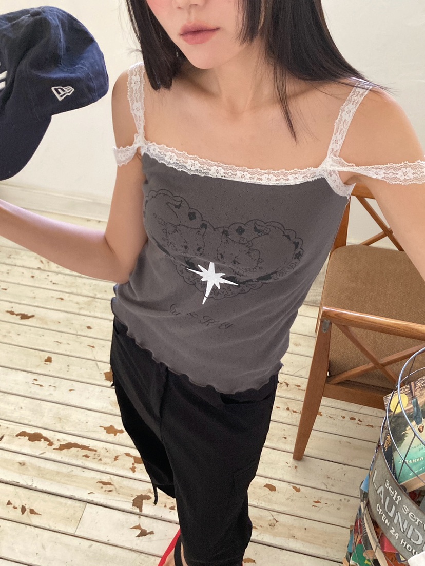 MORE THAN-P韓國東大門代購女士新款休閑時尚熱賣吊帶背心MORE THAN吊帶/背心