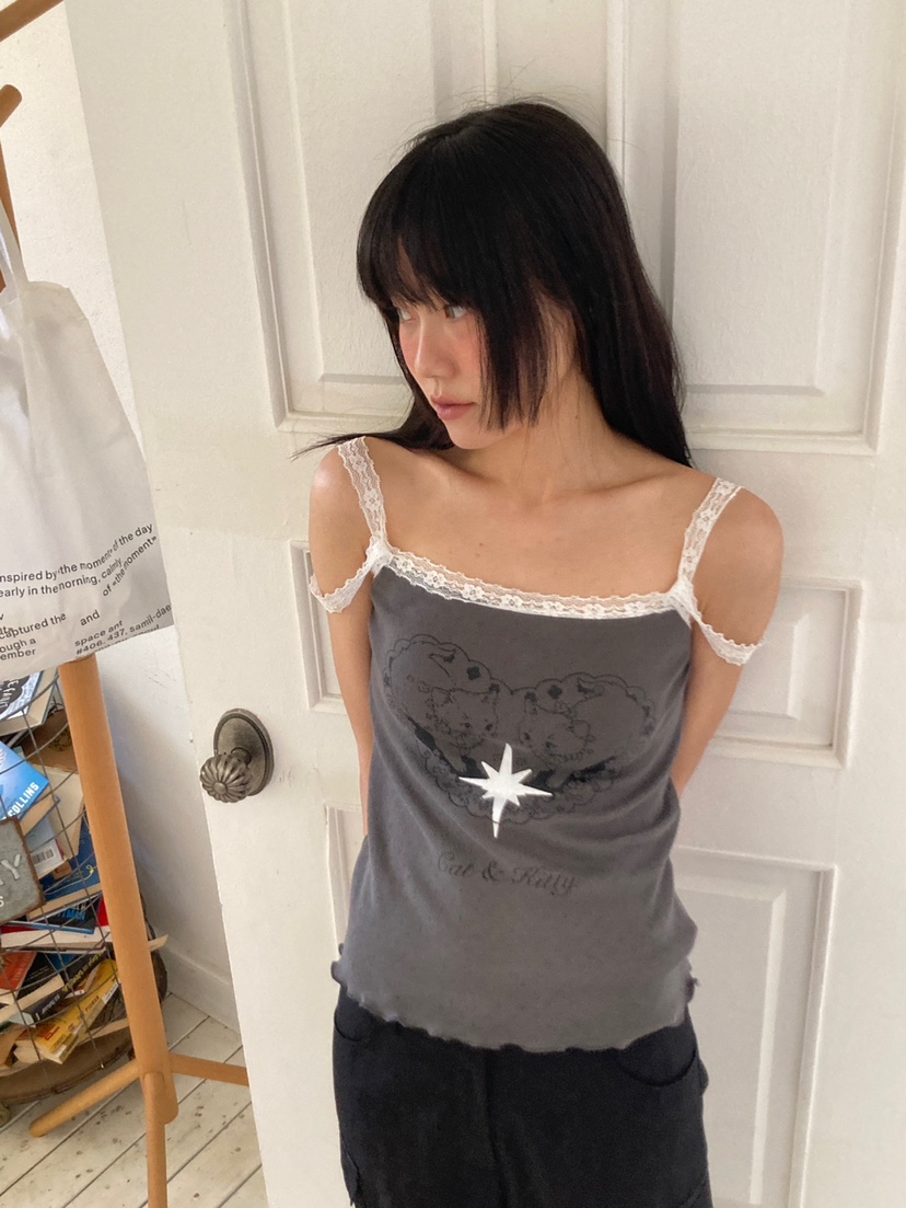 MORE THAN-P韓國東大門代購女士新款休閑時尚熱賣吊帶背心MORE THAN吊帶/背心